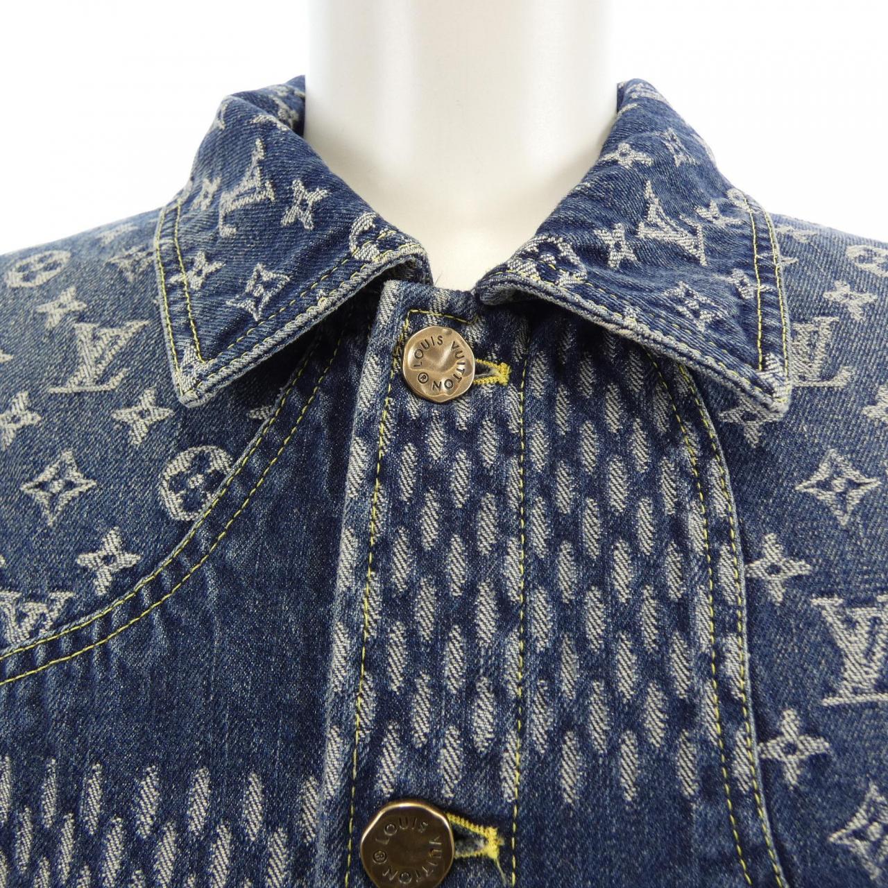 ルイヴィトン LOUIS VUITTON ジャイアントダミエウェーブモノグラム　NIGO HJA10WUZC デニムジャケット