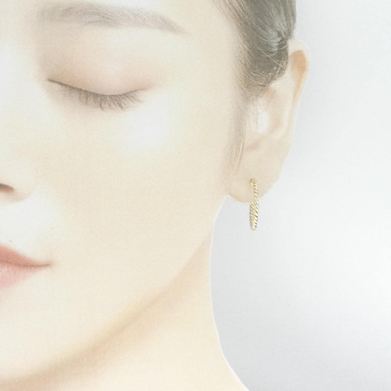K18YG/PT earrings