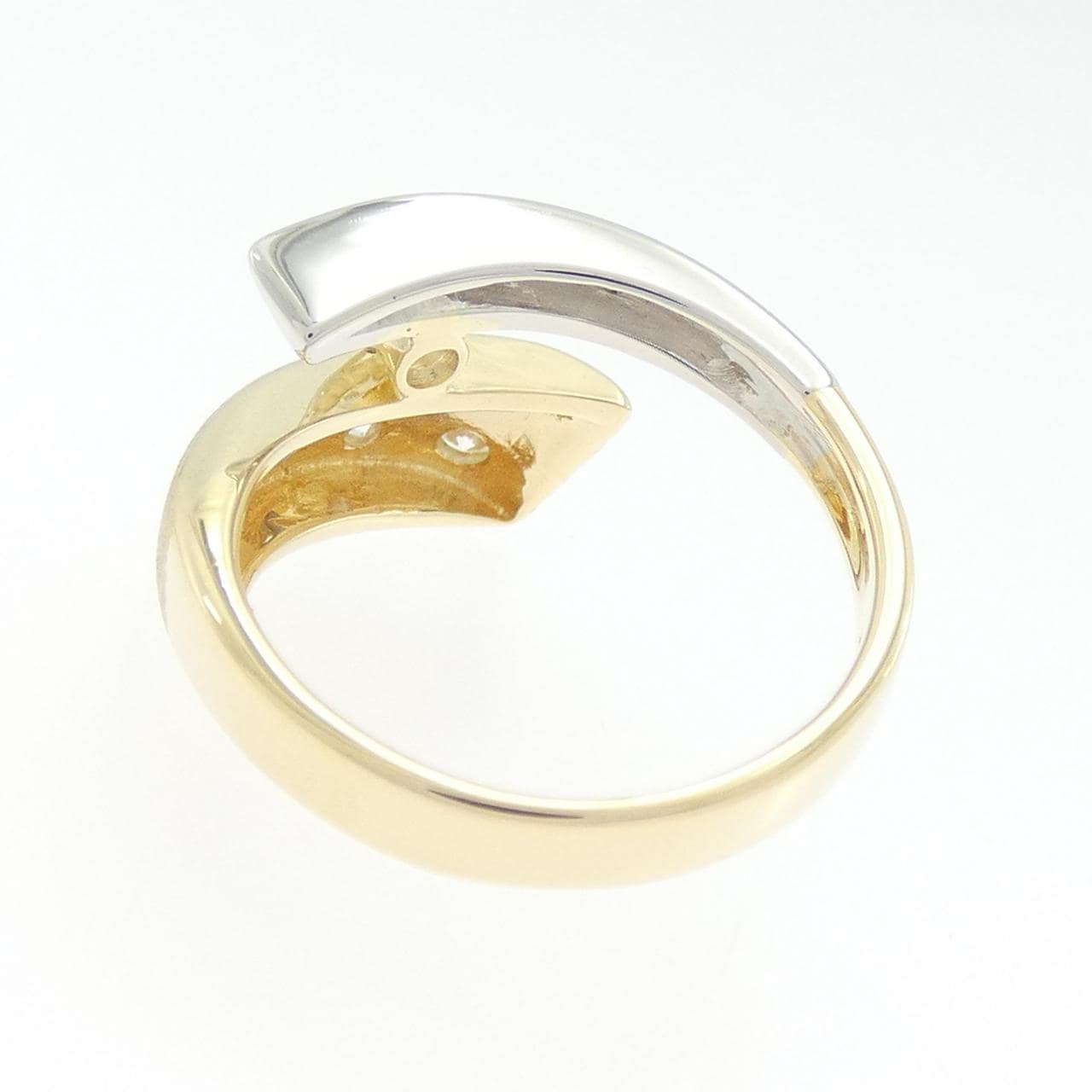 K18YG/PT900 ダイヤモンド リング 0.47CT