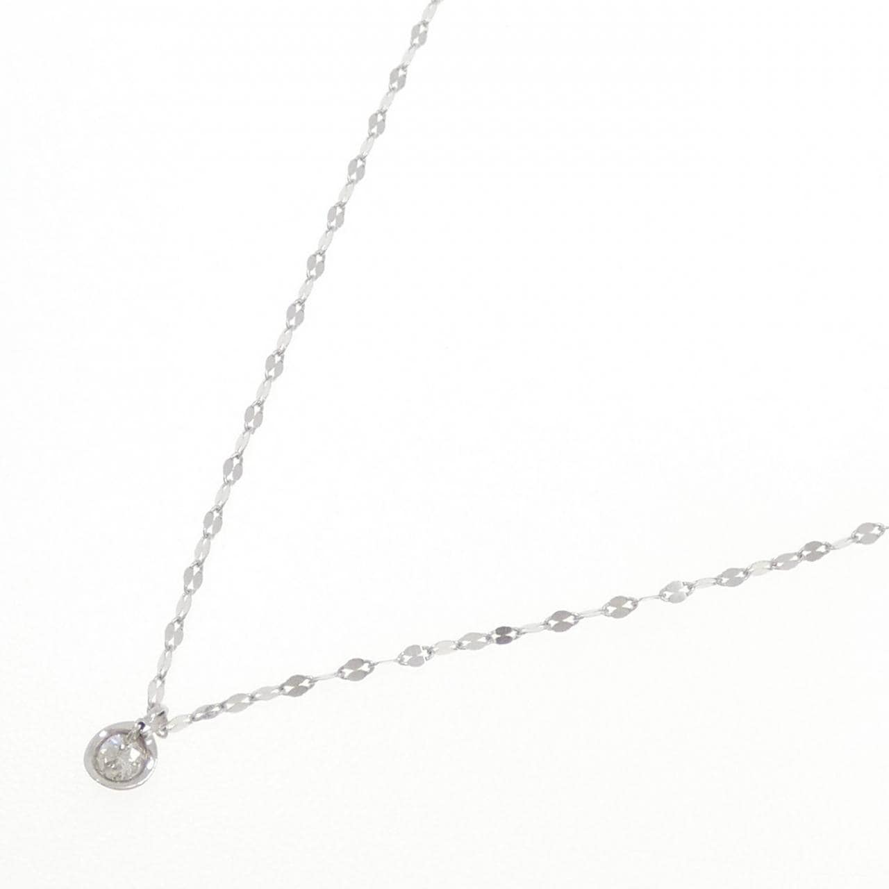 K10WG ダイヤモンド ネックレス 0.06CT