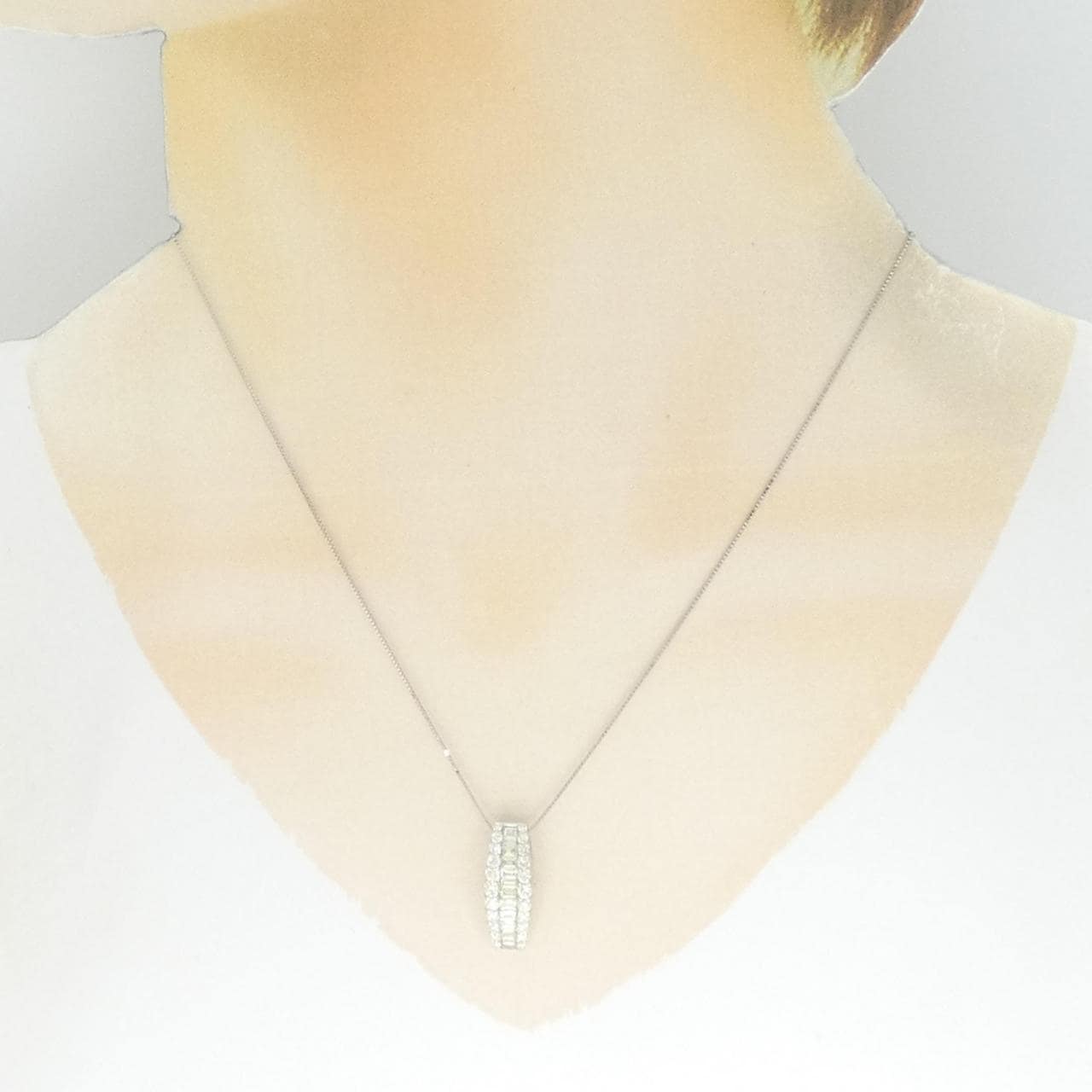 PT950/PT850 Diamond Necklace 1.00CT
