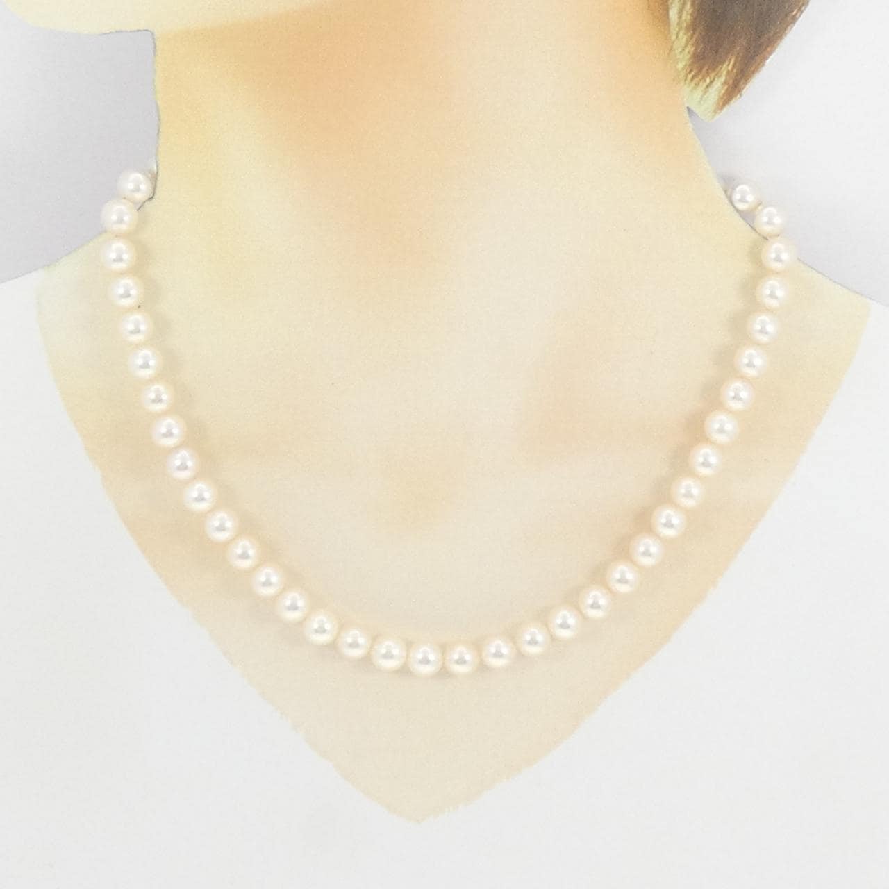 シルバークラスプ アコヤパール ネックレス 7-7.5mm