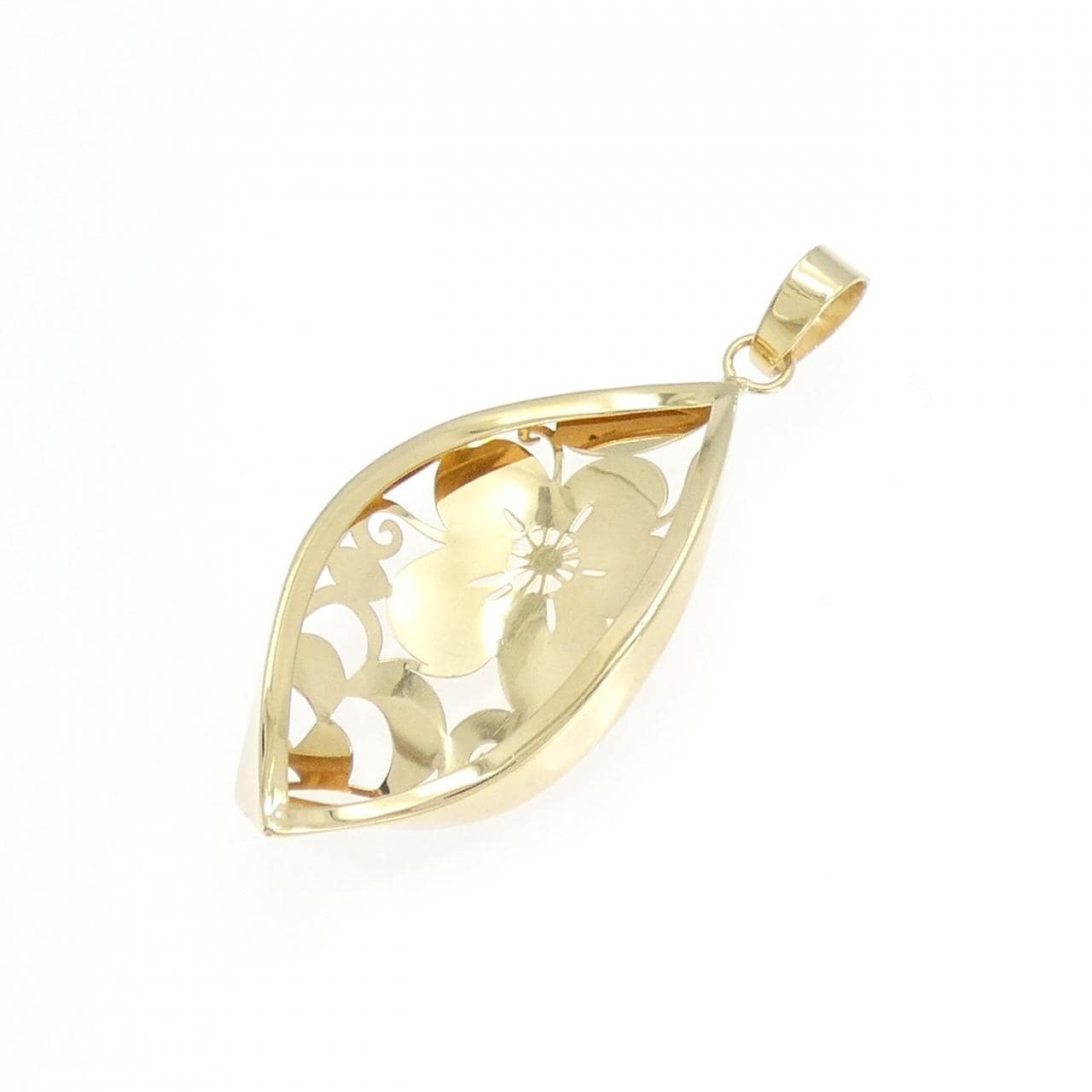 750YG フラワー ペンダント