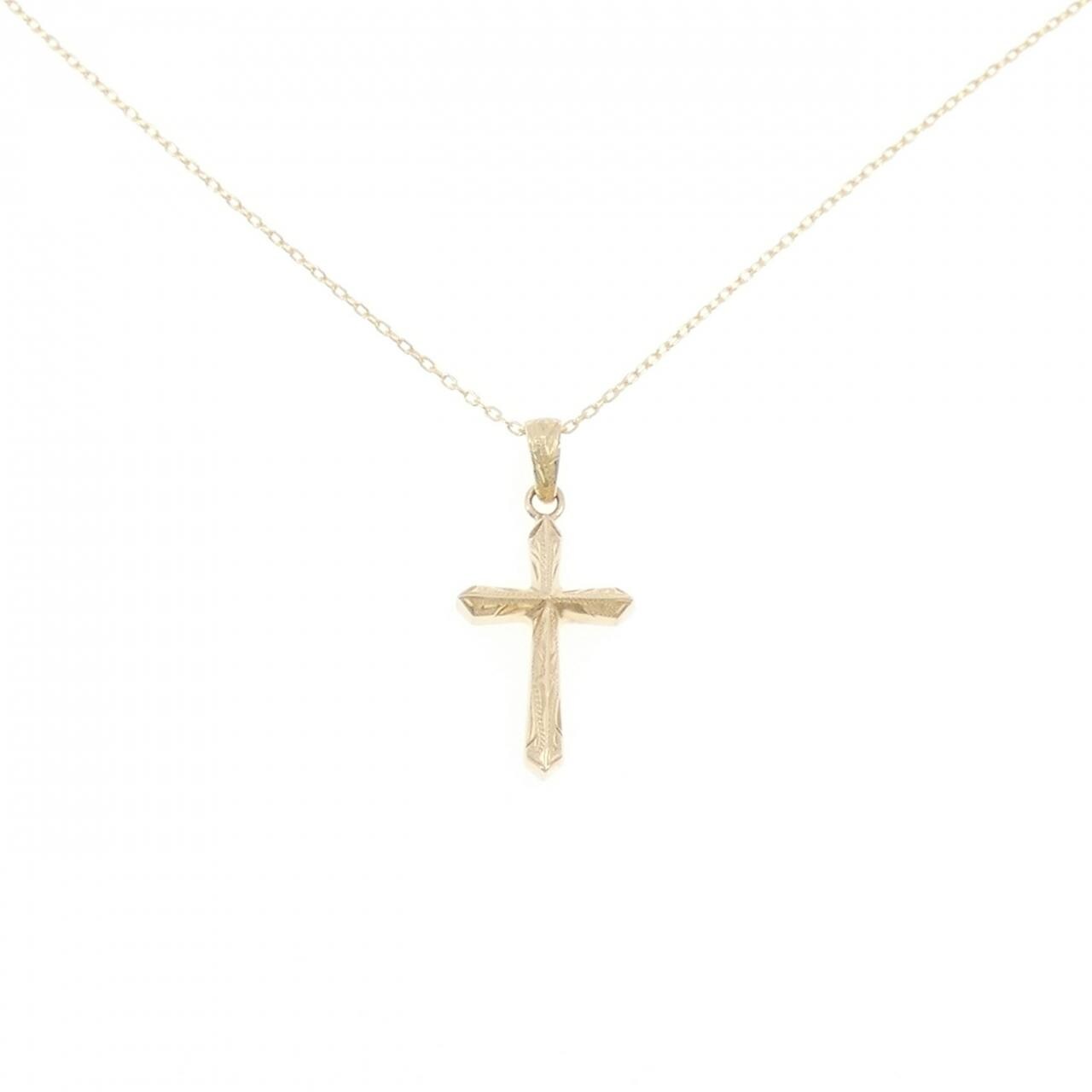 14KYG/K14YG クロス ネックレス