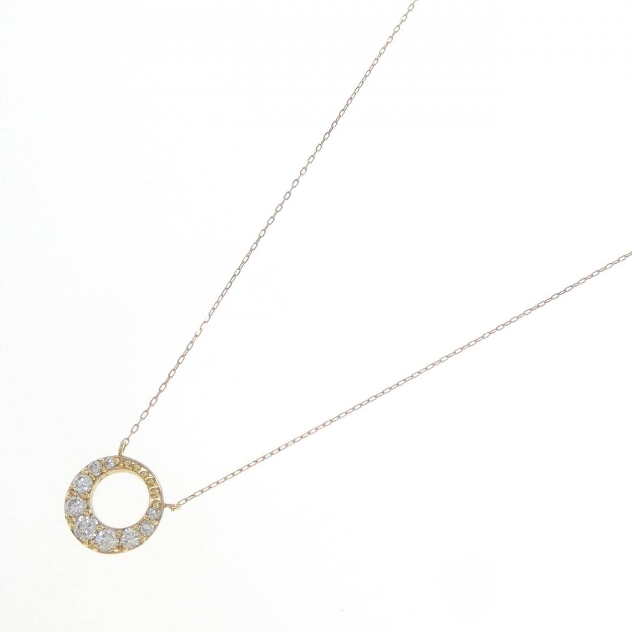 K18YG ダイヤモンド ネックレス 0.20CT