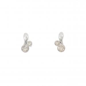 K18WG ダイヤモンド ピアス 0.26CT