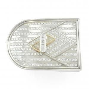 PT900/K18YG ダイヤモンド バックル 1.39CT