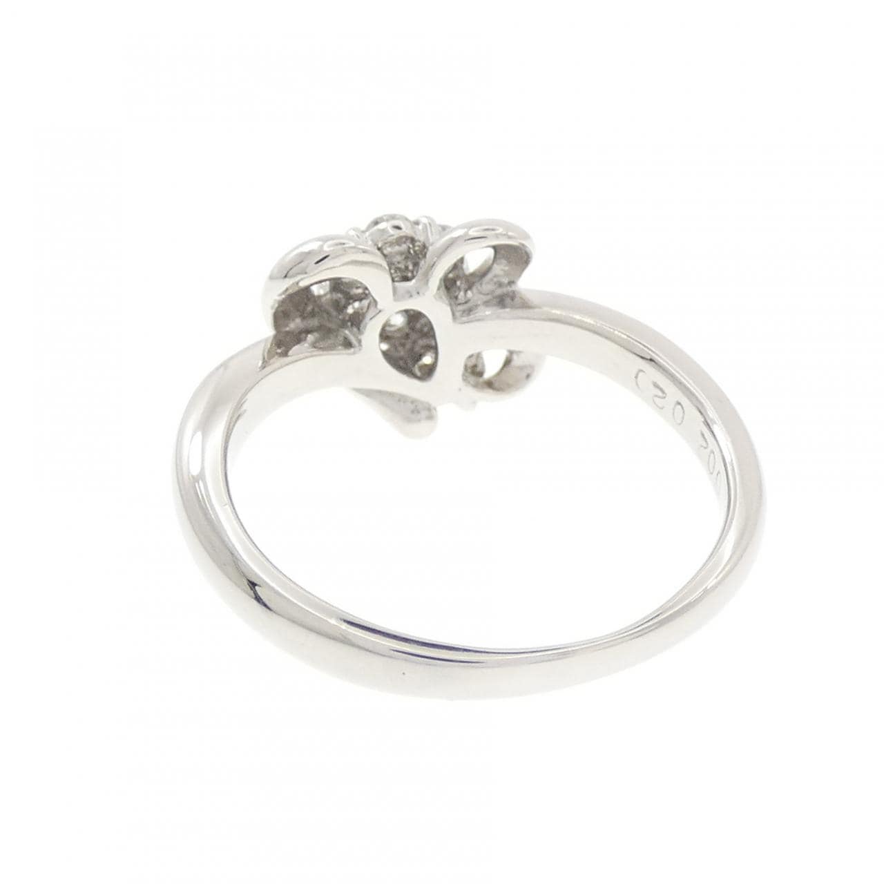 PT900 ハート ピンクダイヤモンド リング 0.02CT