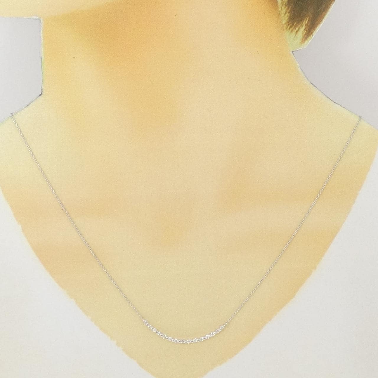 K18WG ダイヤモンド ネックレス 0.30CT