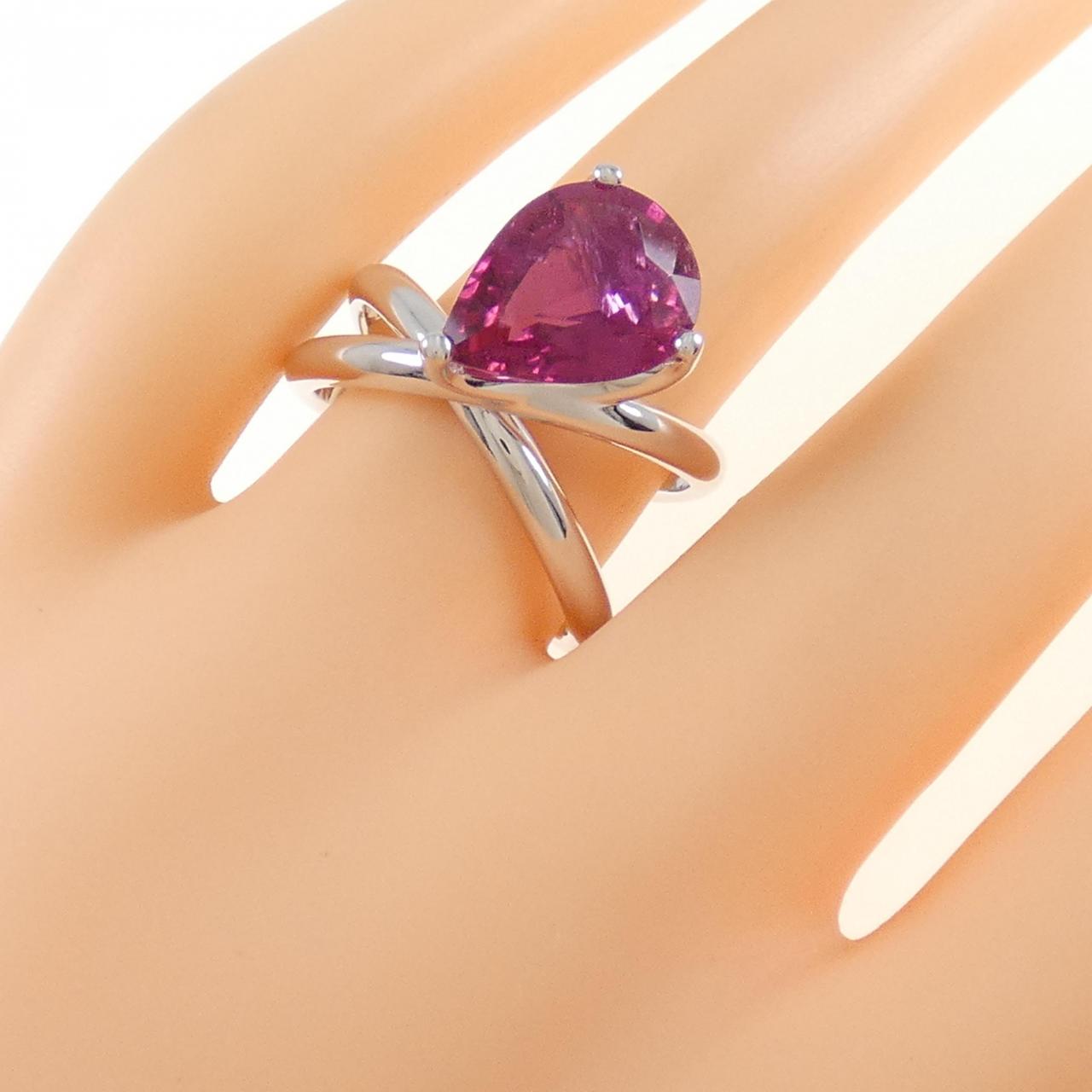 ミキモト ルベライトトルマリン リング 3.41CT