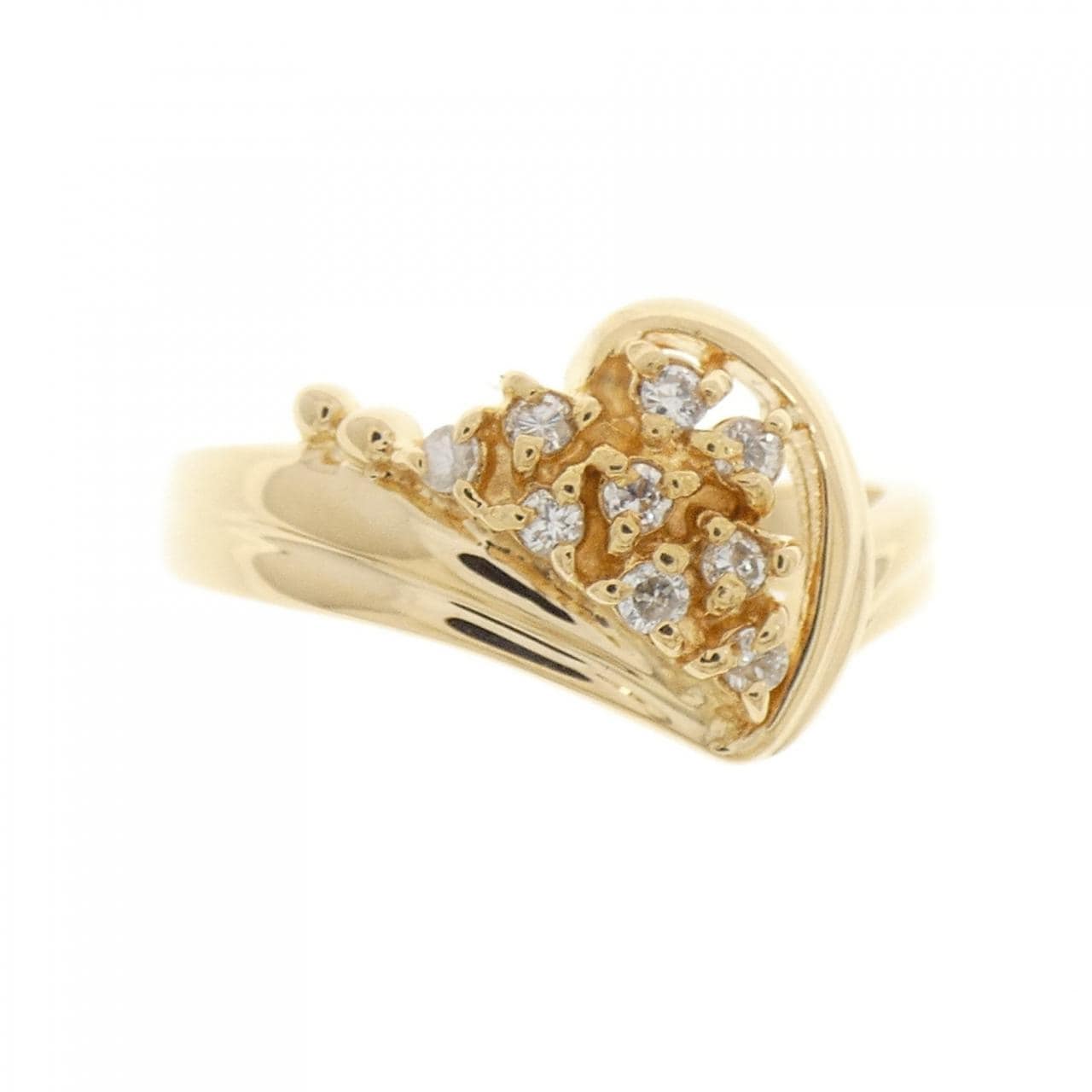 K18YG ダイヤモンド リング 0.11CT