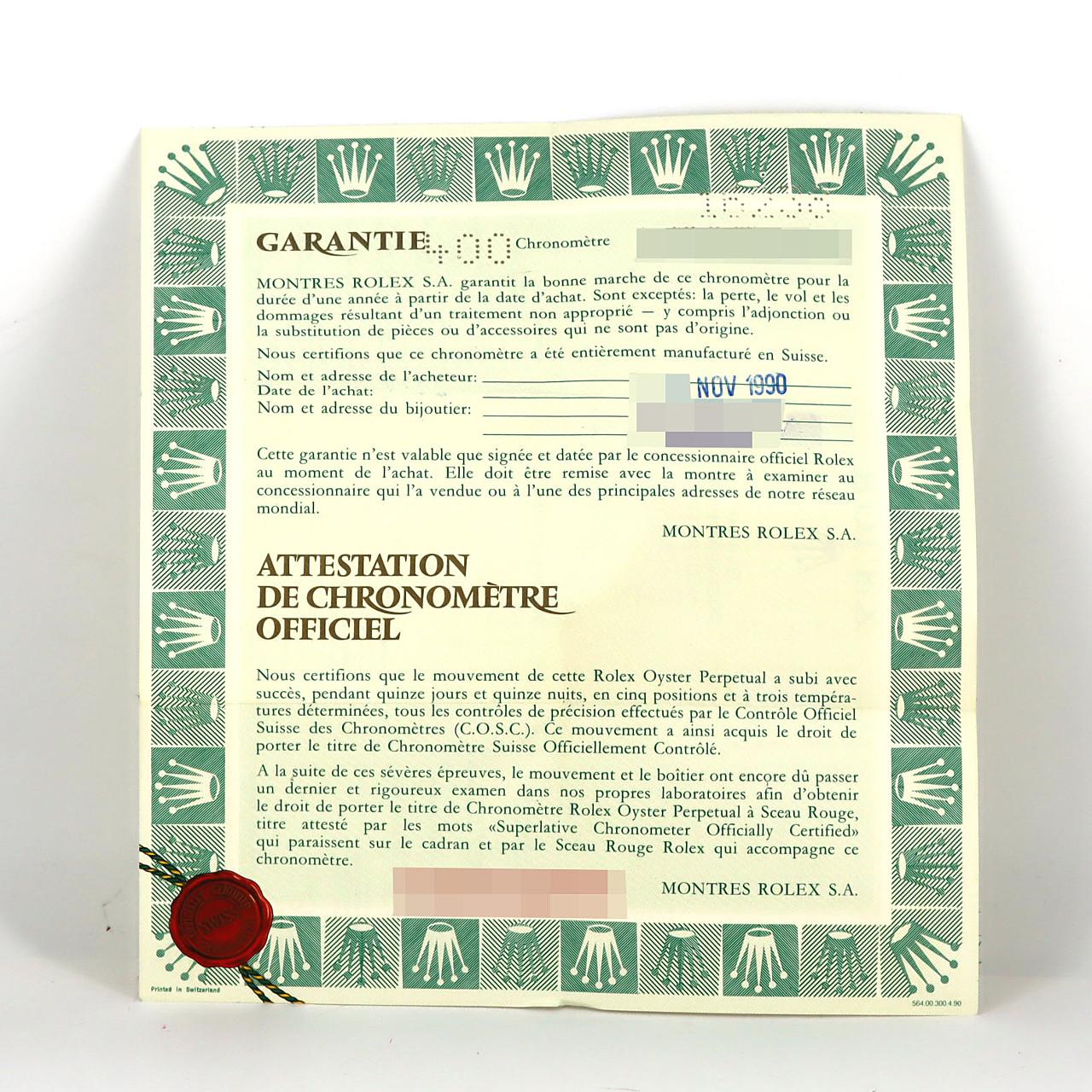 ロレックス デイトジャスト 16238 YG 自動巻 L番