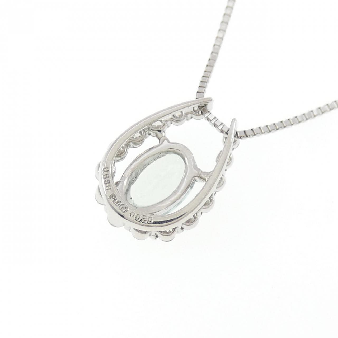 PT900/PT850 ユークレース ネックレス 0.638CT