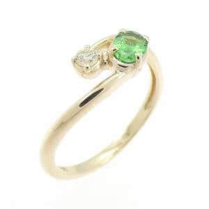 K10YG グリーンガーネット リング