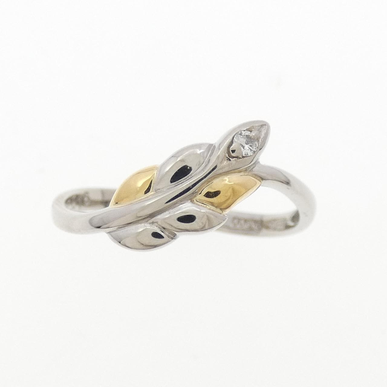 PT900/K18YG ダイヤモンド リング 0.016CT