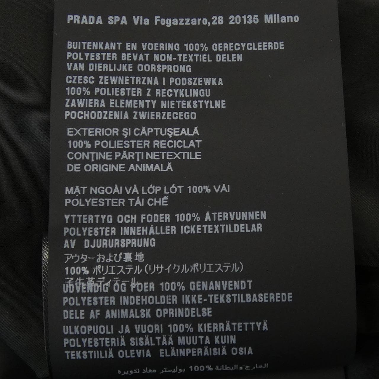 プラダ PRADA トライアングルロゴ SGA466 R131 1060 ジャケット