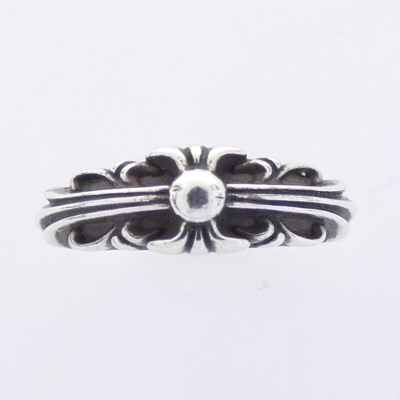 クロムハーツ CHROME HEARTS BABY CLSC FLORAL CRS ベイビークラシックフローラルクロス 207146023SLVXXX001 RING