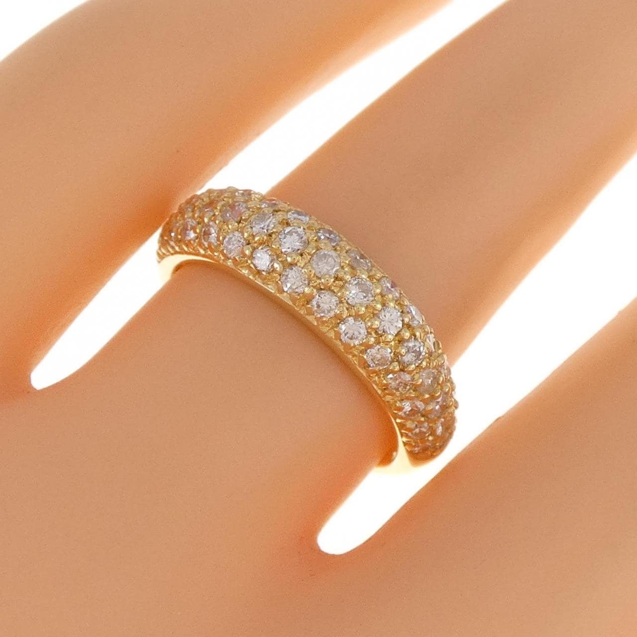 コメ兵｜K18YG パヴェ ダイヤモンド リング 0.67CT｜ジュエリー