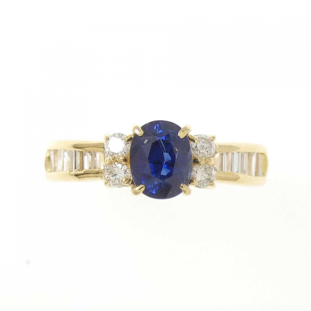 K18YG サファイヤ リング 0.90CT