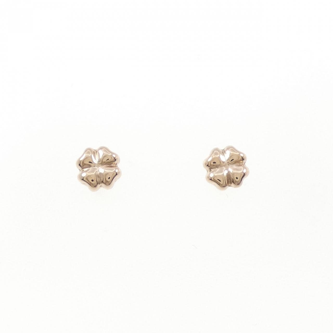 K18PG クローバー ピアス