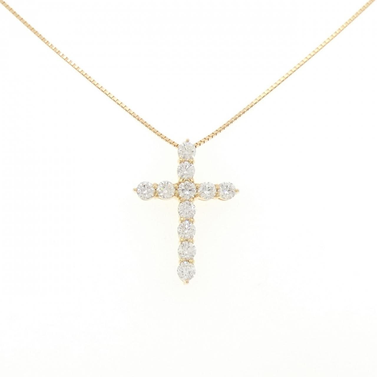 【新品】K18YG ダイヤモンド ネックレス 1.511CT F VVS2-SI1 VG-GOOD