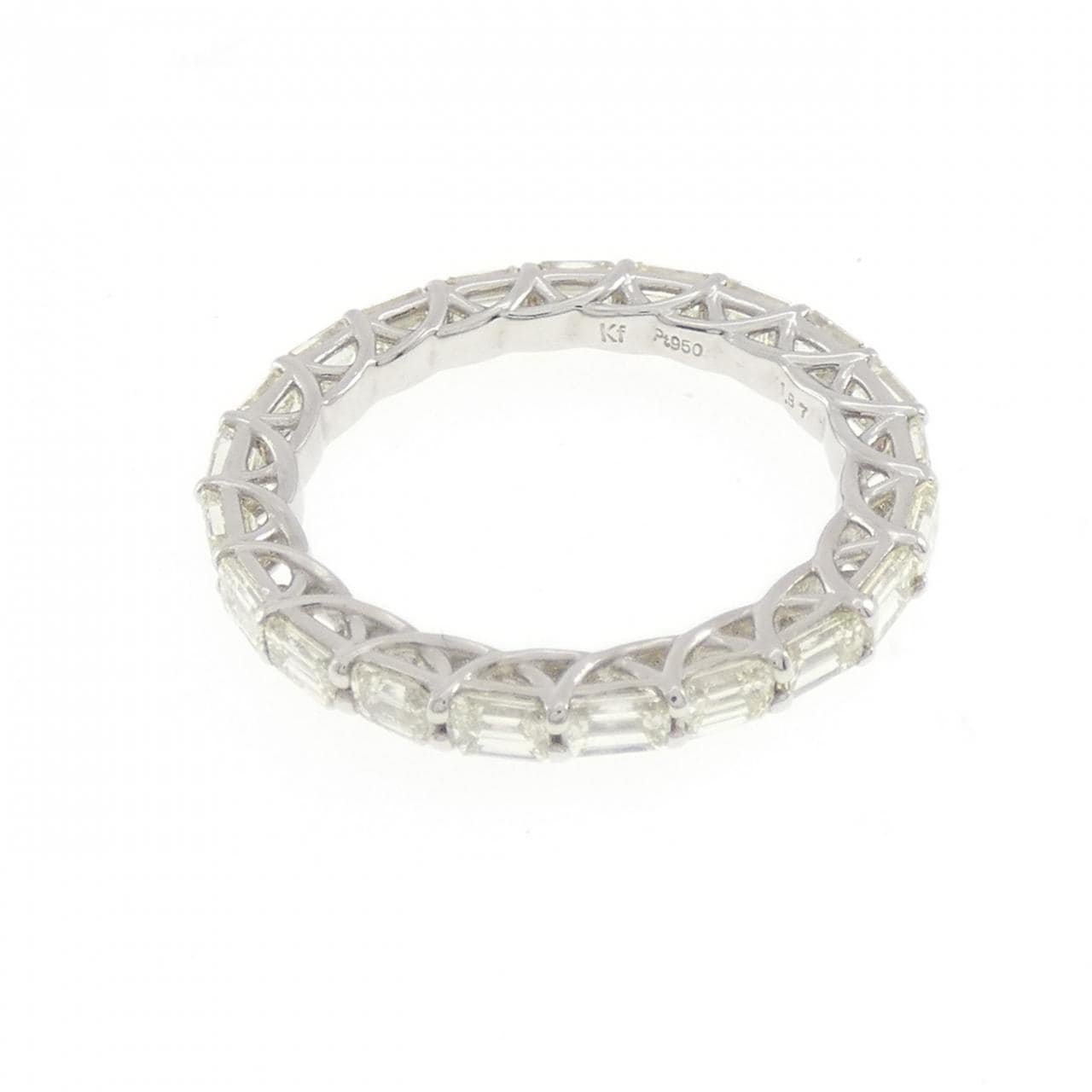 【新品】PT950 フルエタニティ ダイヤモンド リング 1.87CT