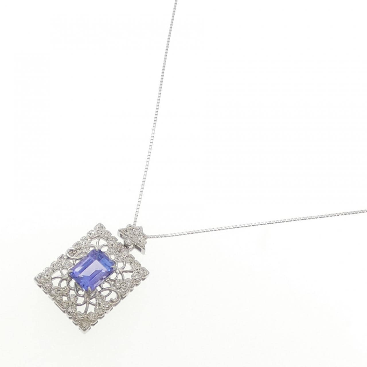 K18WG タンザナイト ネックレス 2.47CT