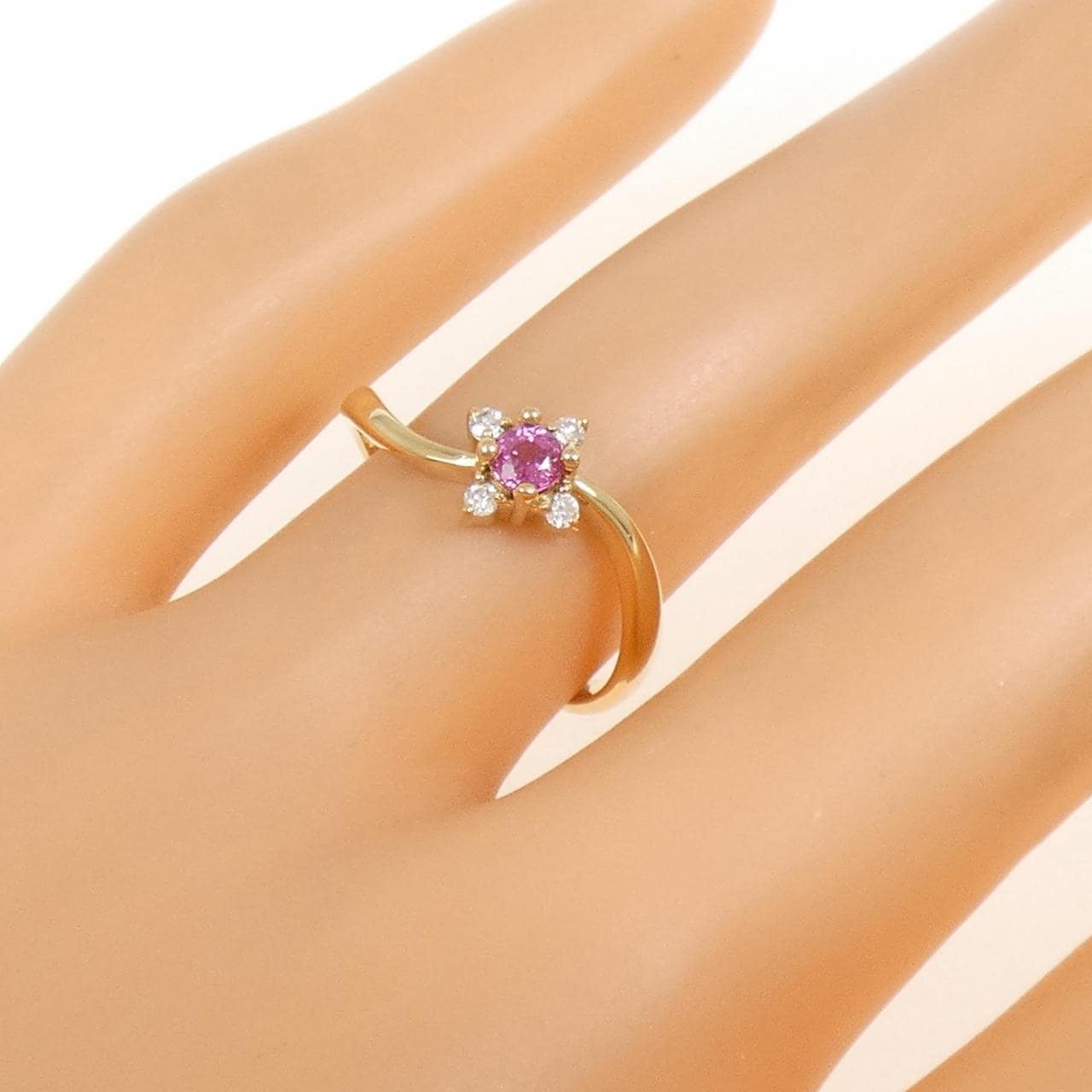 K18YG ルビー リング