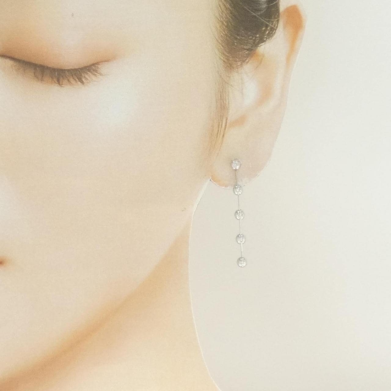 K18WG ダイヤモンド ピアス 0.20CT