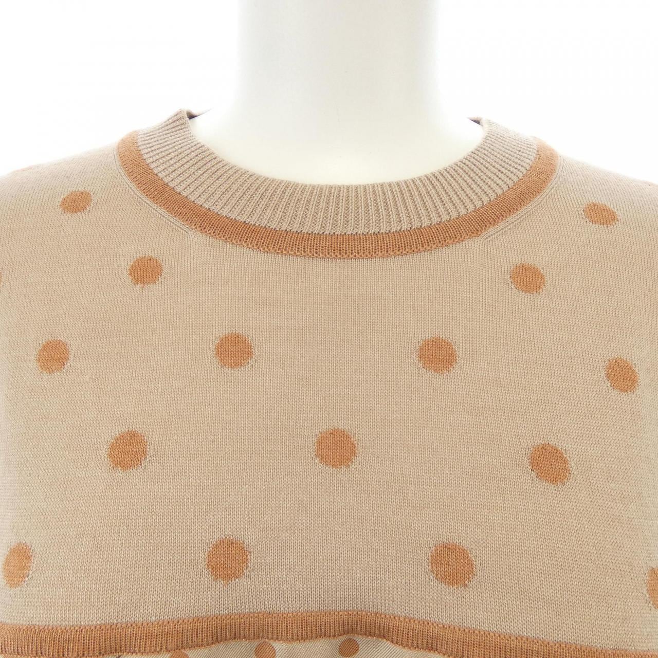 エルメス HERMES CLIL-CLAC A POIS *17-7754 ツイルレーヌ ワンピース