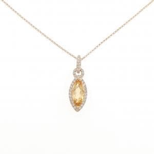K18PG インペリアルトパーズ ネックレス 1.59CT