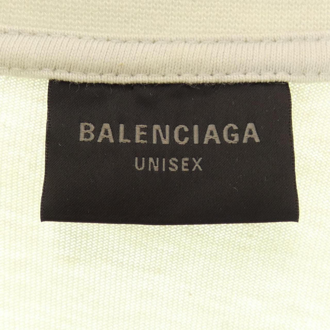 バレンシアガ BALENCIAGA クラッシュダスト加工ワッペンTシャツ 739028 TOVN2 UNISEX Tシャツ
