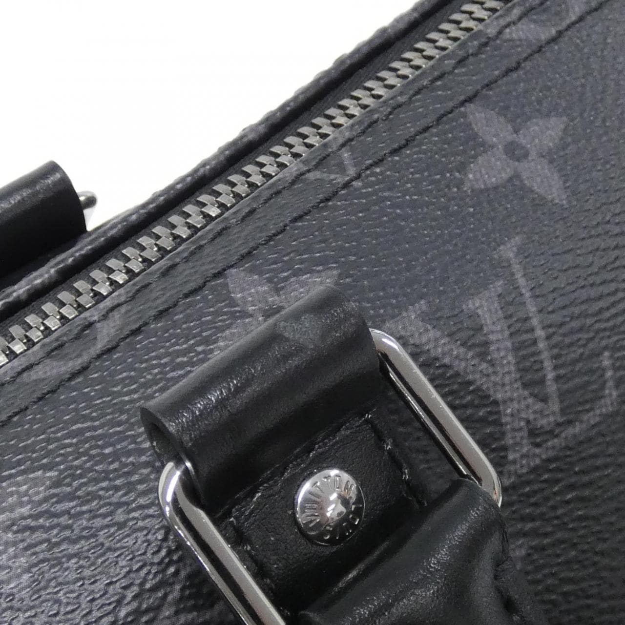 LOUIS VUITTON Monogram Eclipse Keepall Bandouliere 35 公分 M46655 波士頓包