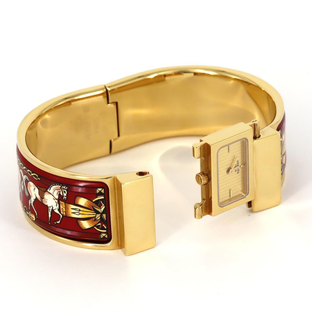 【ノーメンテナンス特価】エルメス ロケエナメル GP LO1.201 GP クォーツ