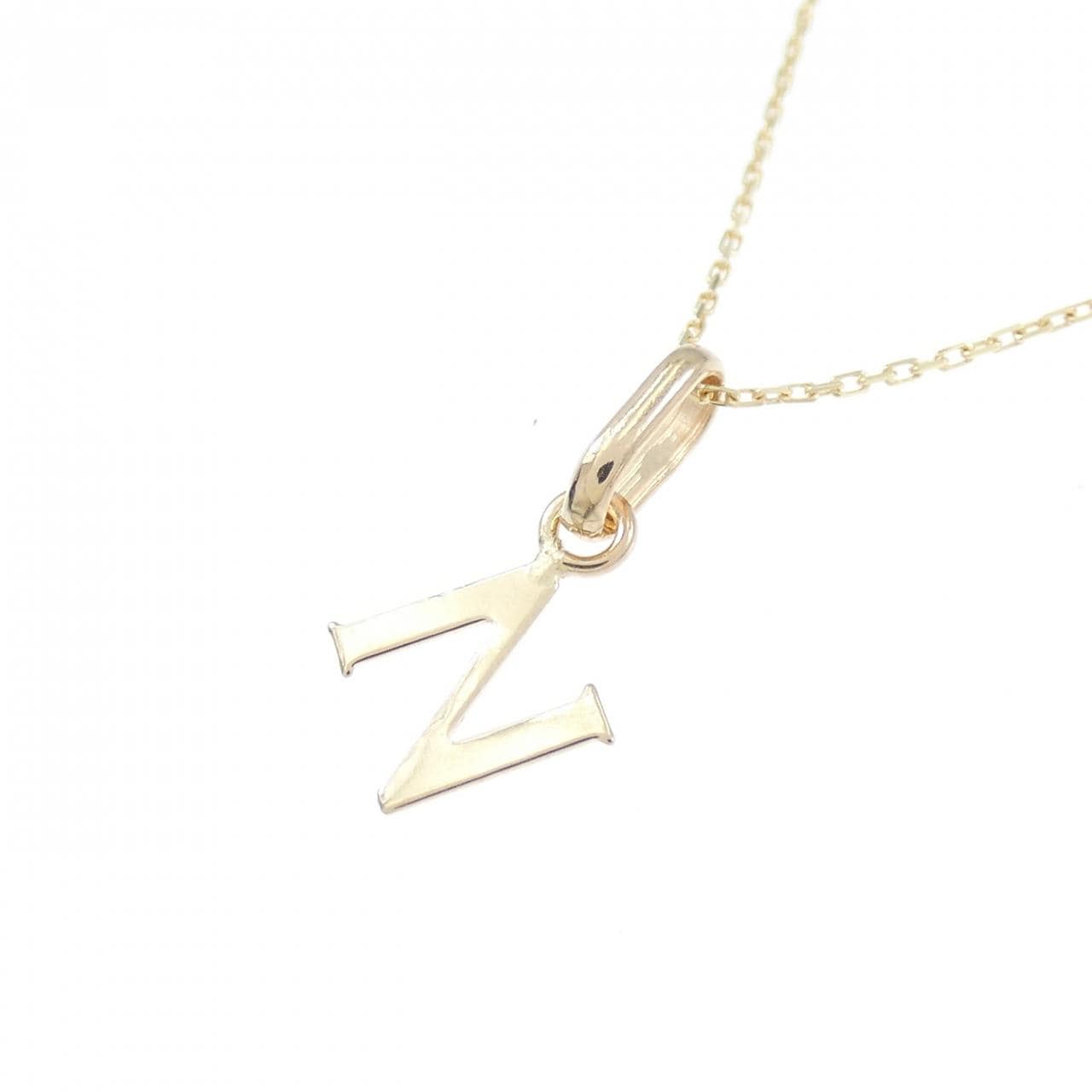 【新品】K10YG イニシャルN ネックレス
