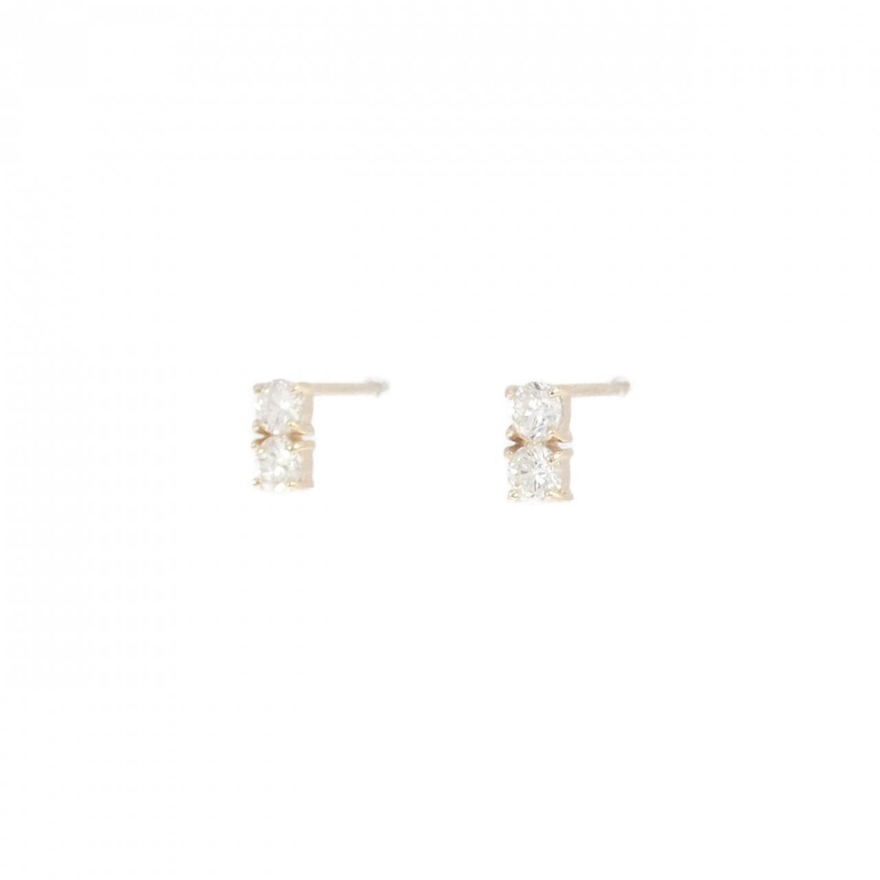 【リメイク】K10YG ダイヤモンド ピアス 0.30CT