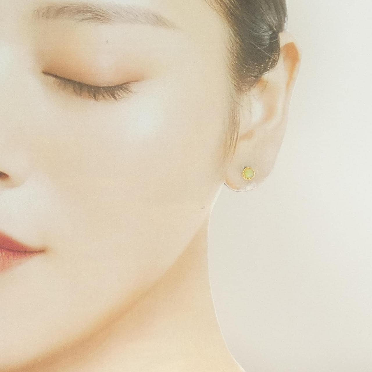 K18YG オパール ピアス