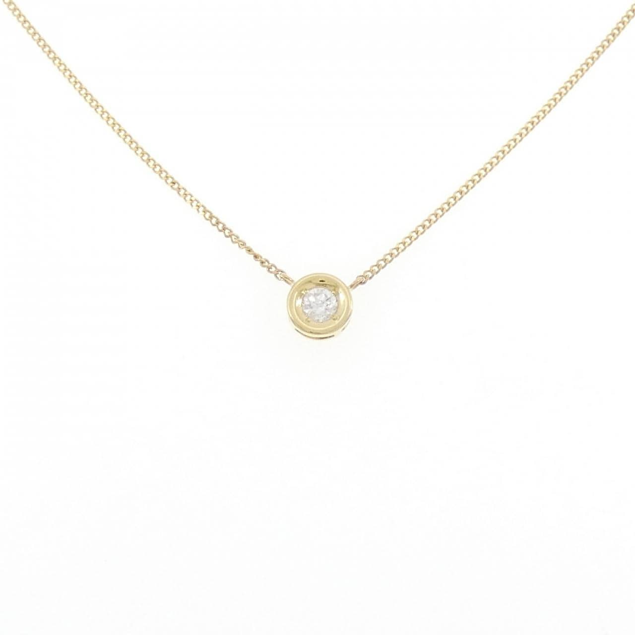 K18YG ダイヤモンド ネックレス 0.15CT