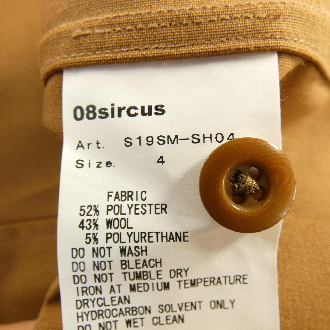 ゼロエイトサーカス 08SIRCUS S9SM-SH04 シャツ