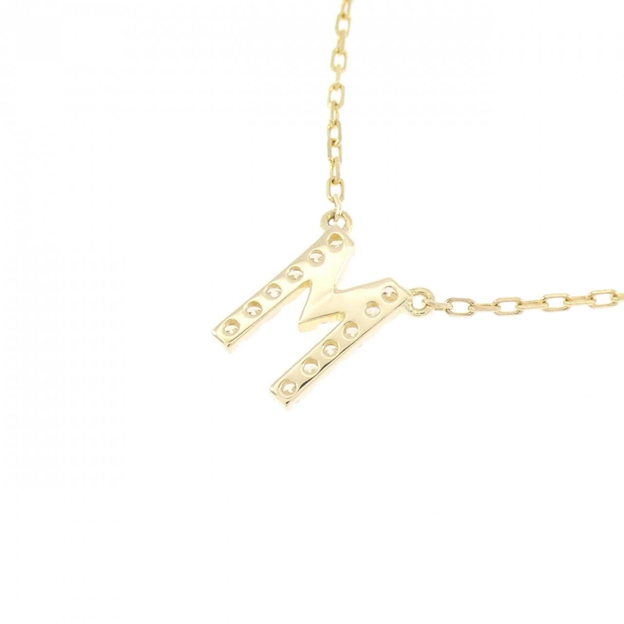 アーカー イニシャル ネックレス 0.06CT
