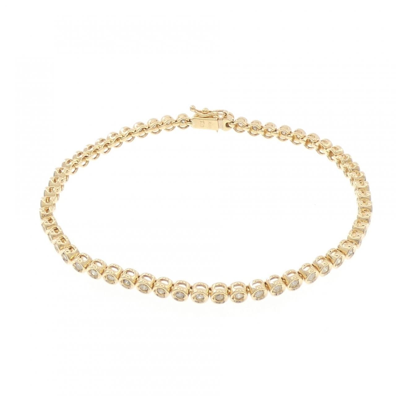 K18YG ダイヤモンド ブレスレット 1.00CT