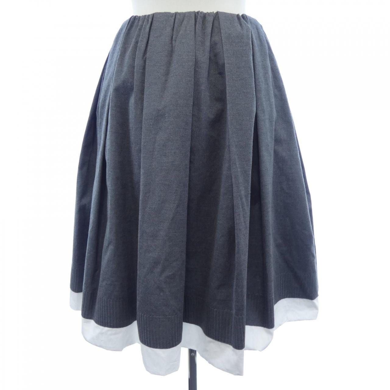 ミュウミュウ MIU MIU KNIT AND POPLIN MG2318 SOOO 15Q9 スカート