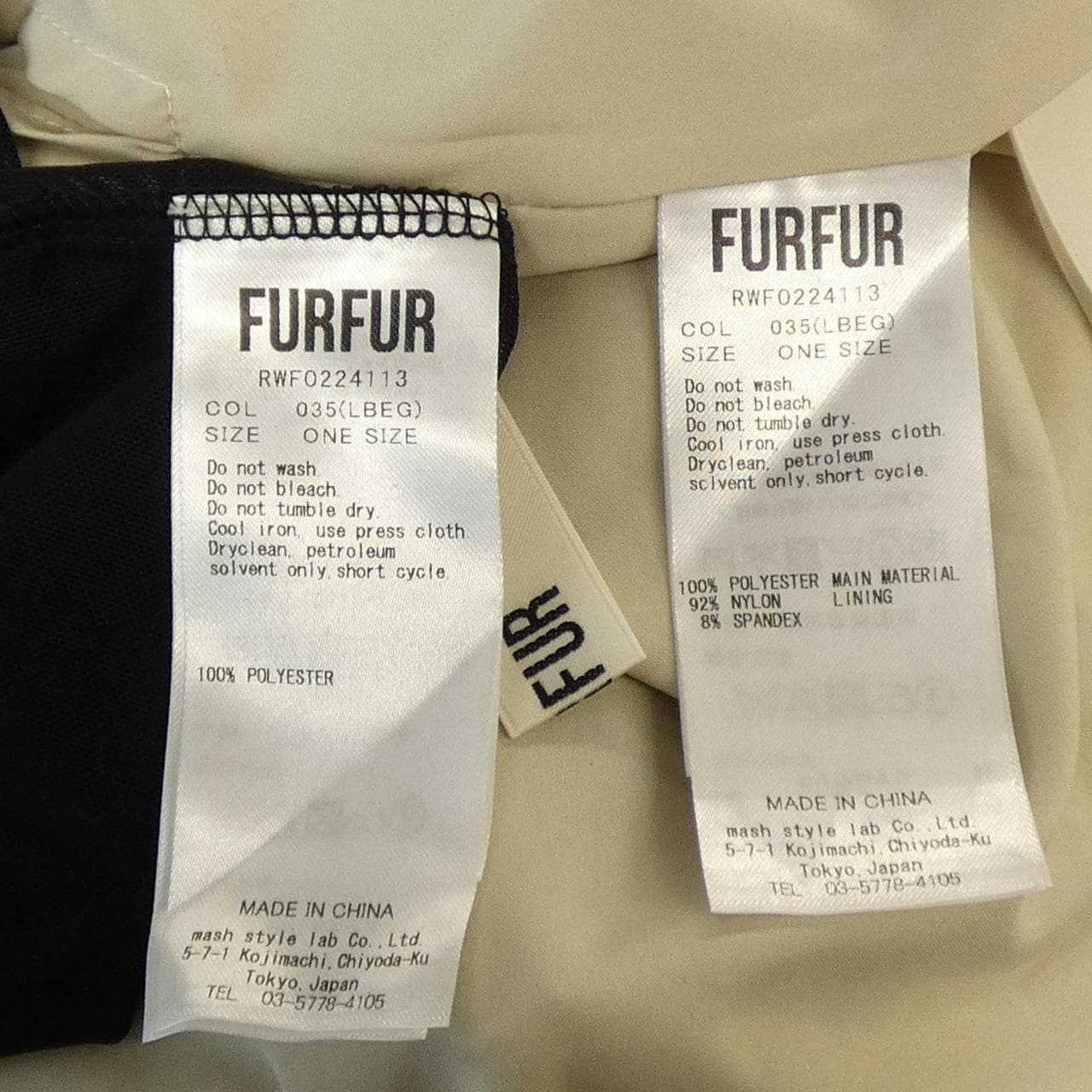 ファーファー fur fur ワンピース