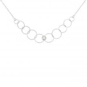 K18WG ダイヤモンド ネックレス 0.06CT