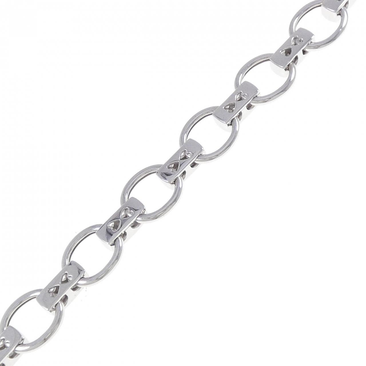 K18WG ダイヤモンド ブレスレット 1.20CT
