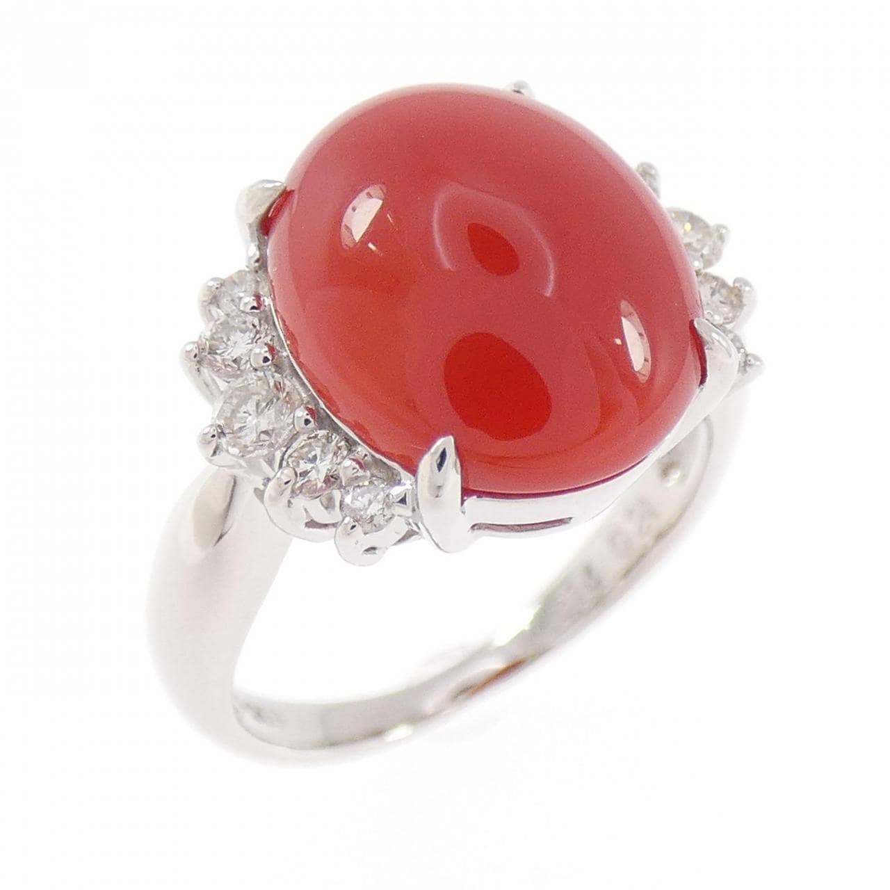 PT900 サンゴ リング 3.14CT