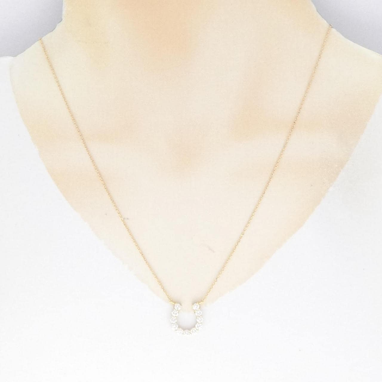 [BRAND NEW] K18YG Diamond Necklace 1.002CT G VS1-SI1 VG-GOOD