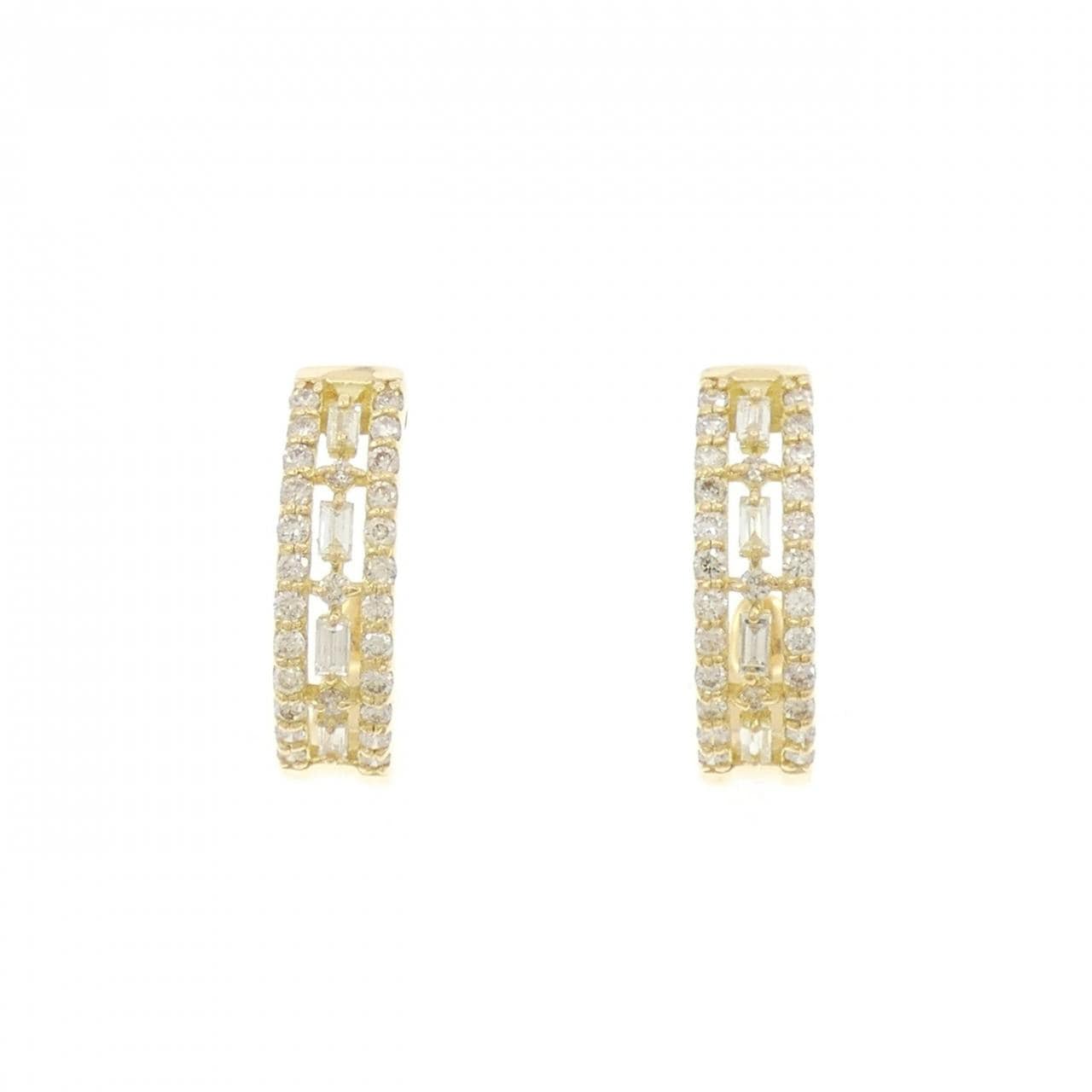 【新品】K18YG ダイヤモンド ピアス 0.40CT
