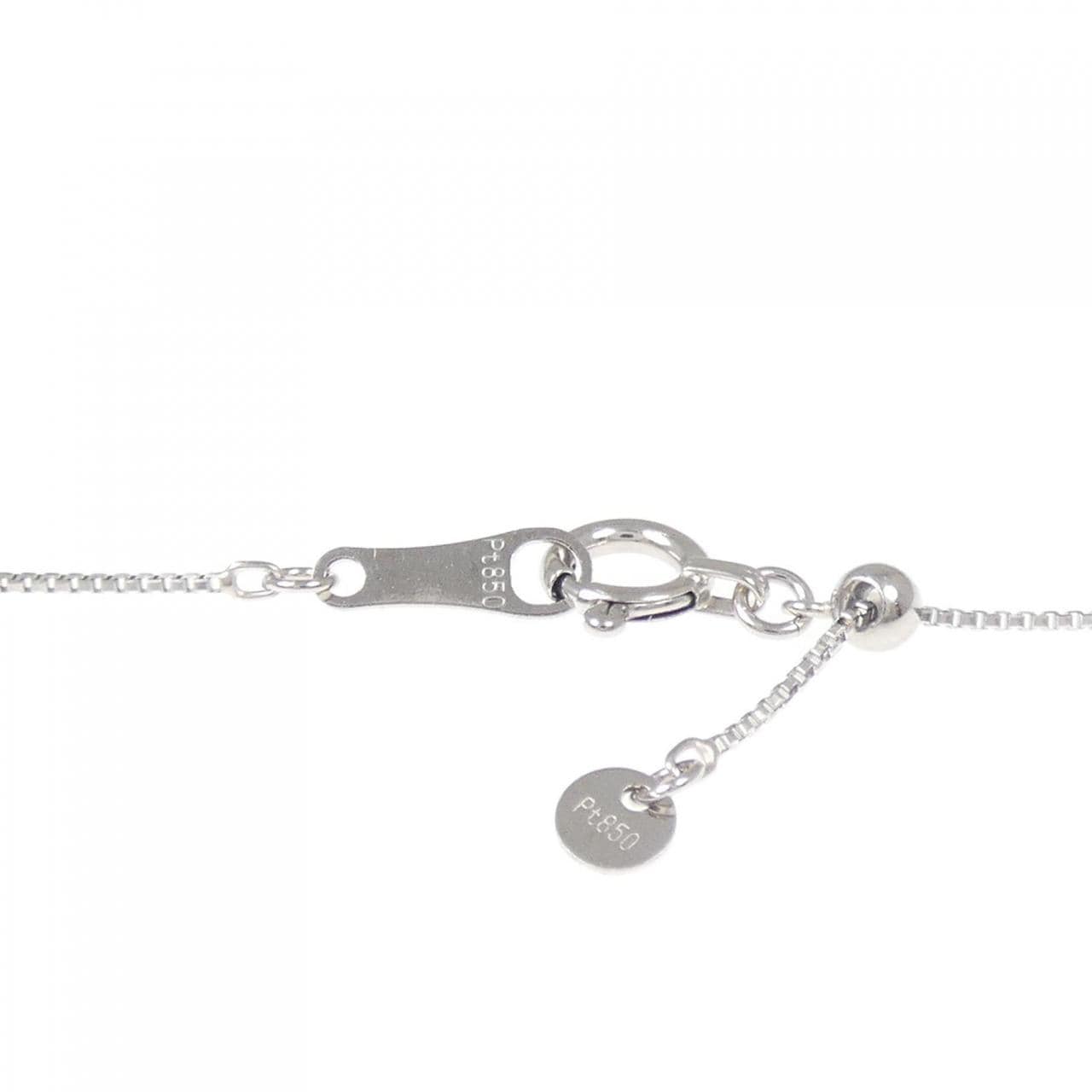 PT950/PT850 クロス ダイヤモンド ネックレス 0.30CT