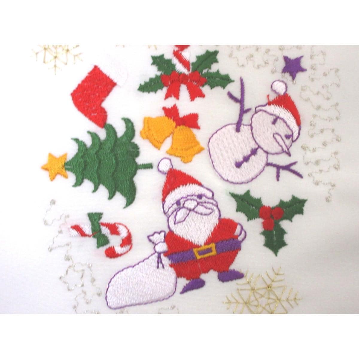 【新品】刺繍半衿　クリスマス